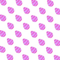 Seamless pattern of colorful Easter eggs with a cheerful and unique design suitable for Easter-themed decorations, textiles, and graphic backgrounds.