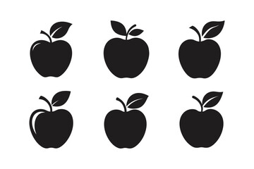 Apple Icon Set - High-Quality Vector Art for Digital Use