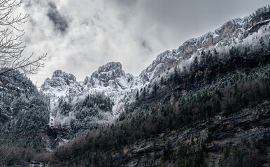 Beautiful Pyrenees between Spain and France