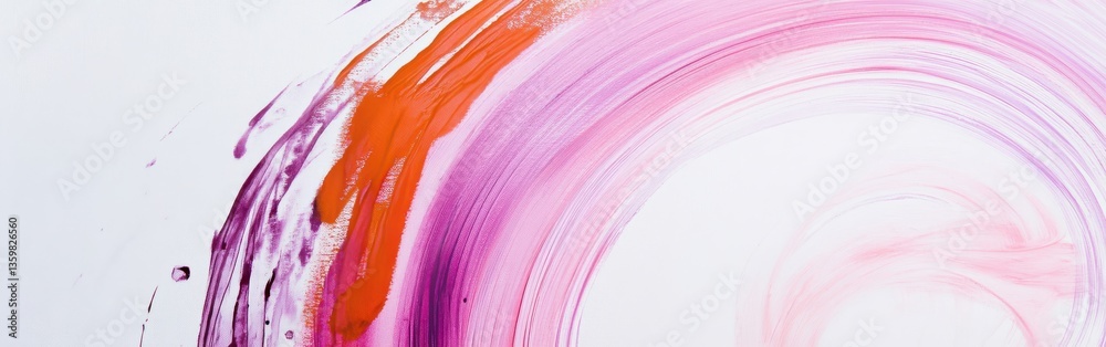 Poster Soft pencil strokes on clean white canvas create a subtle blend of colors and textures