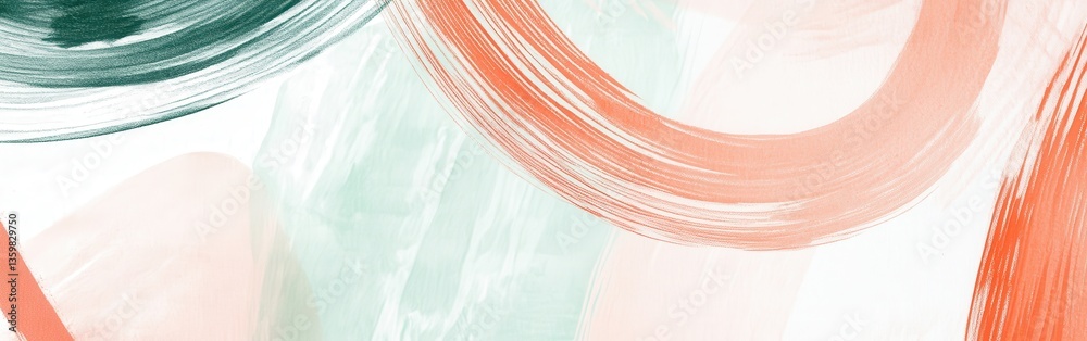 Fototapete abstract composition of pencil strokes combining soft colors and dynamic shapes to create a visually