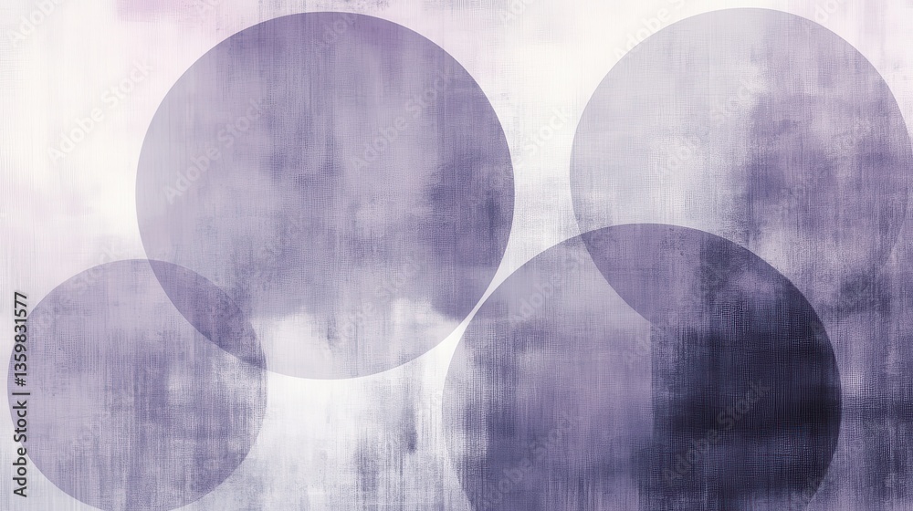 Fototapete abstract pastel circles overlap softly in a delicate arrangement creating a soothing visual experien