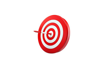 Target Icon with Arrow - Transparent Background