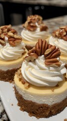 Delicious Pecan Mini Cheesecakes Dessert