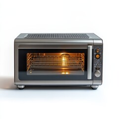 Fototapeta premium Stylish countertop toaster oven with modern design and versatile cooking capabilities for any kitchen setup