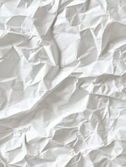 Obraz premium white crumpled paper background texture pattern overlay