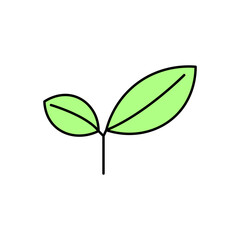 green leaf vector