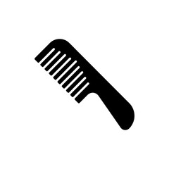 Comb silhouette vector illustration on white background