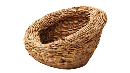 Woven Basket: A close-up of an intricately woven basket, showcasing the skilled craftsmanship and natural textures of the material