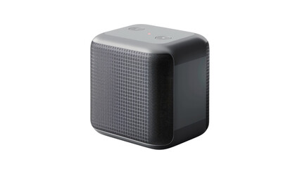 Fototapeta premium Modern Tech: A sleek, boxy modern audio device, blending advanced technology with a minimalist aesthetic, showcasing clean lines and contemporary design. 