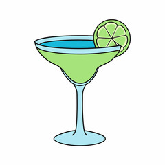 cocktail with lime