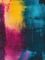 Fototapeta premium Abstract film texture background with vibrant colors and grainy overlay