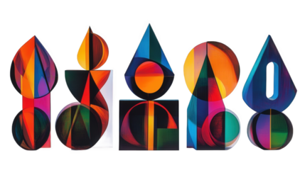 Abstract Geometric Candle Holders