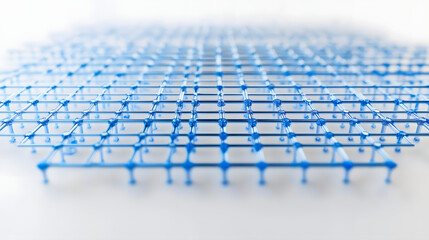 Obraz premium technology, computer, internet, keyboard, binary, blue, code, data, digital, design, network, business, pattern, light, illustration, texture, web, 3d, laptop, information, glass, concept, puzzle, con