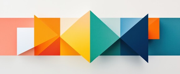 Naklejka premium Abstract Geometric Composition