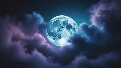 Abstract moon wallpaper background visuals