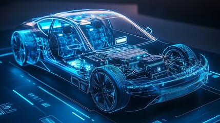 Obraz premium Modern Luxury Colored Car Race Design Concept Wallpaper Background 3d Rendering Generative Ai