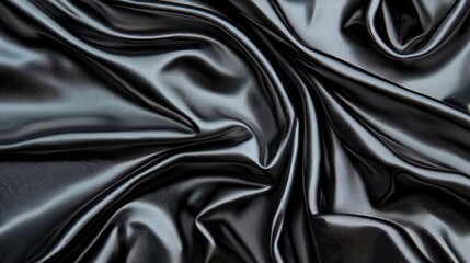 Obraz premium Reflective mirror polished steel texture with deep folds