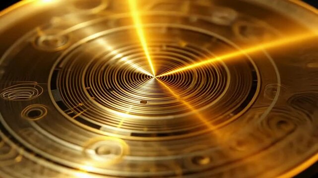 A vibrating metal plate producing intricate Chladni patterns