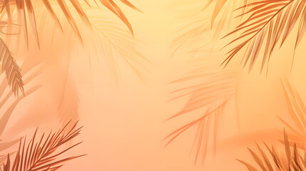 Obraz premium Panorama view on beautiful sunset and tropical beach. Relaxation and calmness beach holiday, resort or hotel. Summer vacation on tropical beach landscape