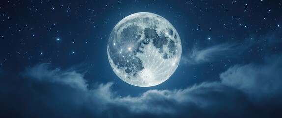 backgrounds night sky with stars and moon and clouds