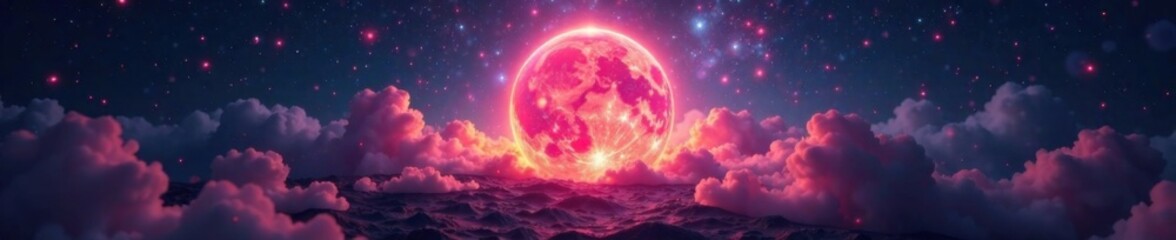 Mysterious energy field surrounds a glowing, ethereal sphere , abstract background vector, glow