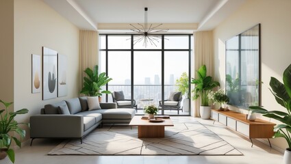 Fototapeta premium Interior design of an apartment