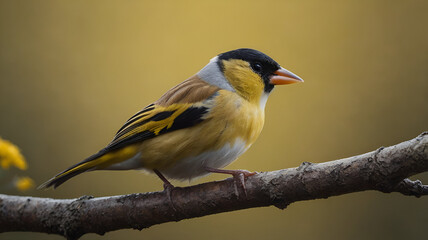 Fototapeta premium A Cute Bird, European Goldfinhes 