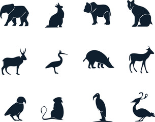 Collection of Animal Silhouettes