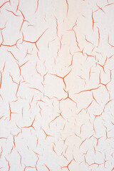 Painted metal surface with cracks due to temperature changes, Background of paint with cracks.