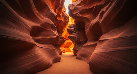 Awe-Inspiring Antelope Canyon Arizona's Natural Wonder, Red Rock Formations, Sunlight Beams