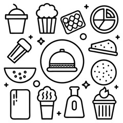 Restaurant & Food Icons Set