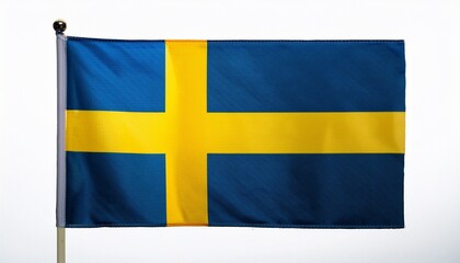 swedish flag in the wind