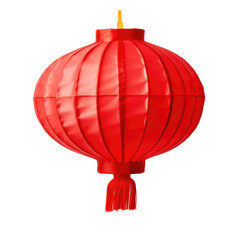 Obraz premium Chinese red lantern on transparent background