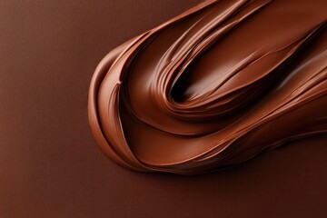 Smooth Chocolate Spread Application Kitchen Food Photography Warm Lighting Close-Up Culinary Art