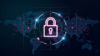 Enhance Cybersecurity with Padlock Icon: Safeguard Internet Transactions, Protect Systems from Hackers, and Foster Brand Reliability with Multi-Level Password Strategies