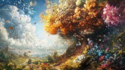 Obraz premium Abundance expands the range of conceptual possibilities