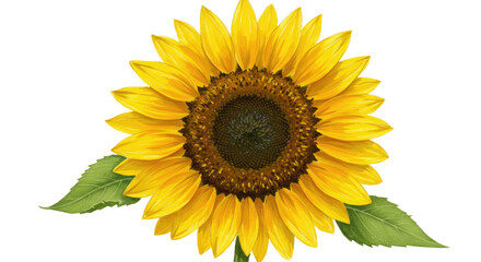 Fototapeta premium An Oversized Sunflower Bursting With Brilliant Golden Hues