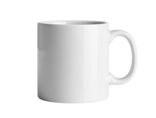 white cup isolated on white