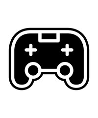 video game icon filled with black
