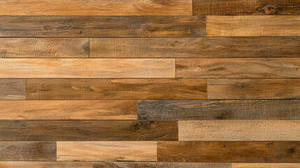 Naklejka premium Weathered reclaimed wood planks create rustic and textured surface