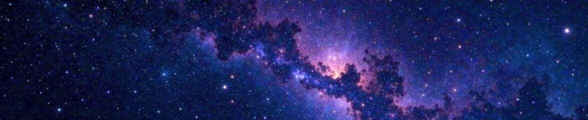 Naklejka premium Starry night sky with bright stars and nebulas, space, stellar imagery