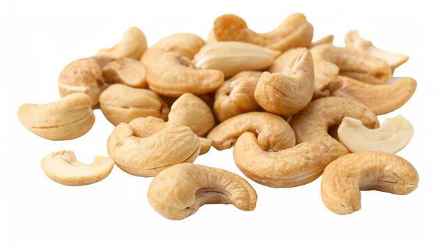 cashew nuts isolated on white