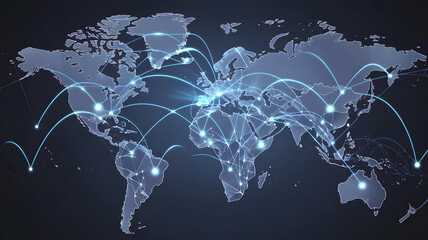 Global Network Connections - Digital Data Sphere, Technology, and Innovation, networking, network, Global networking and network, digital network