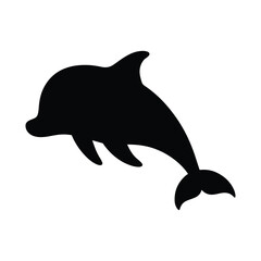 silhouette of a dolphin