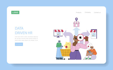 Fototapeta premium Marketing Tools. Flat Vector Illustration