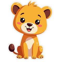 cute lion cartoon