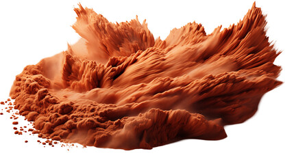 Orange Sandstorm Dynamic Abstract Texture, Artistic Background with Dust Waves.
