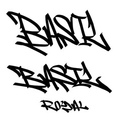  Basil royal holy name list meaning baptism bible christian religius graffiti handstyle lettering tags black and white logo