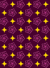 Classic Ornamental Floral Print for Fashion and Home Decor